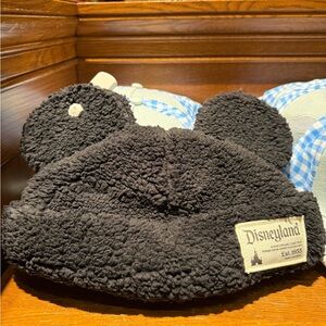 Disney Black Fleece Mickey Ears Hat